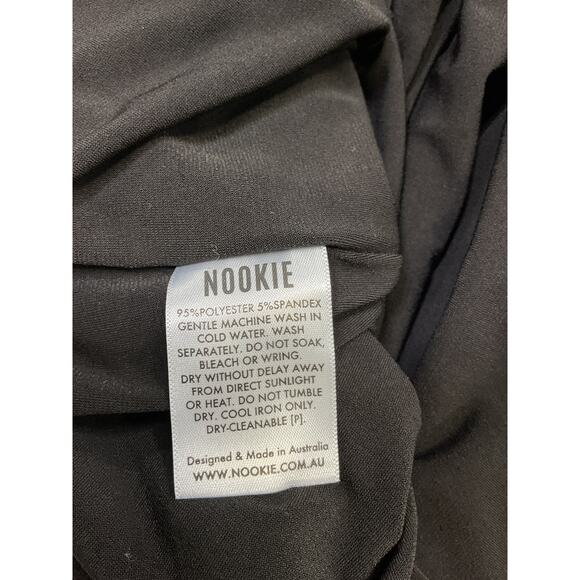 Nookie 'Lust' Black Polyester One Shoulder Gown Size S - Picture 5 of 5